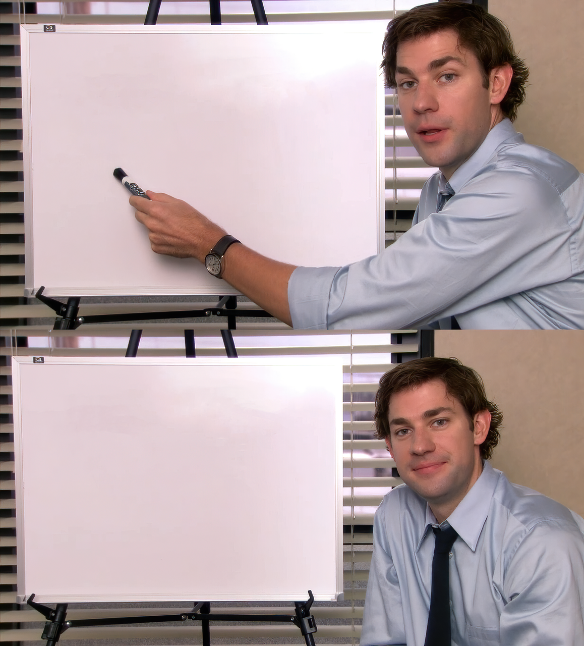 Jim Halpert Presentation Board Meme Template