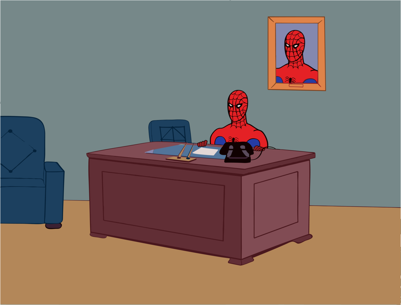 Spider-Man Pointing at Spider-Man meme template image