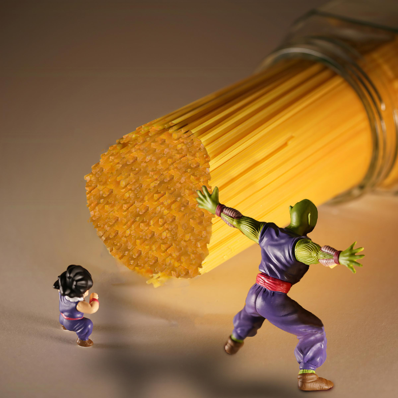 Piccolo About to Get Spaghettied meme template image