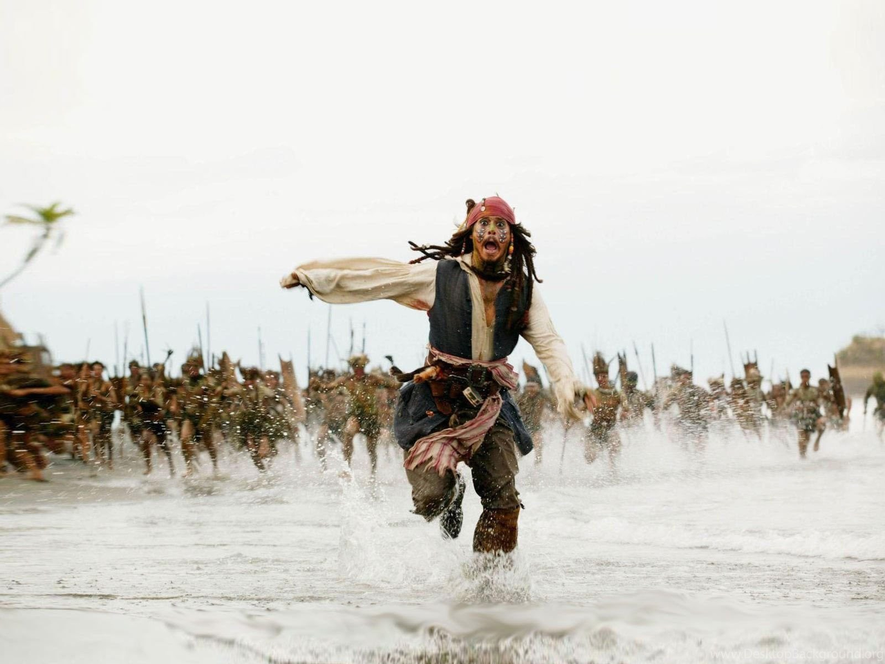 Captain Jack Sparrow Running meme template image