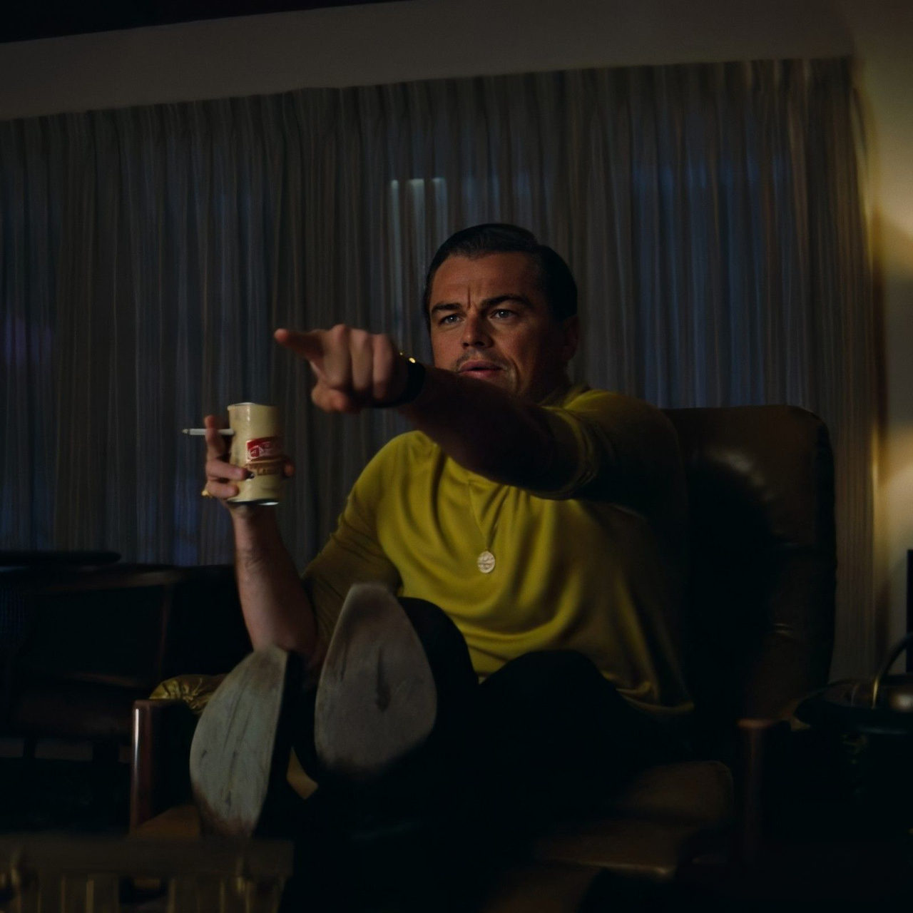 Leonardo DiCaprio Pointing (Rick Dalton) - Generated with Text to Meme