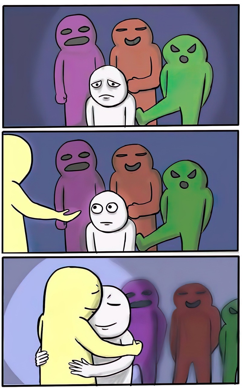 NPC Wojak Feels Good meme template image