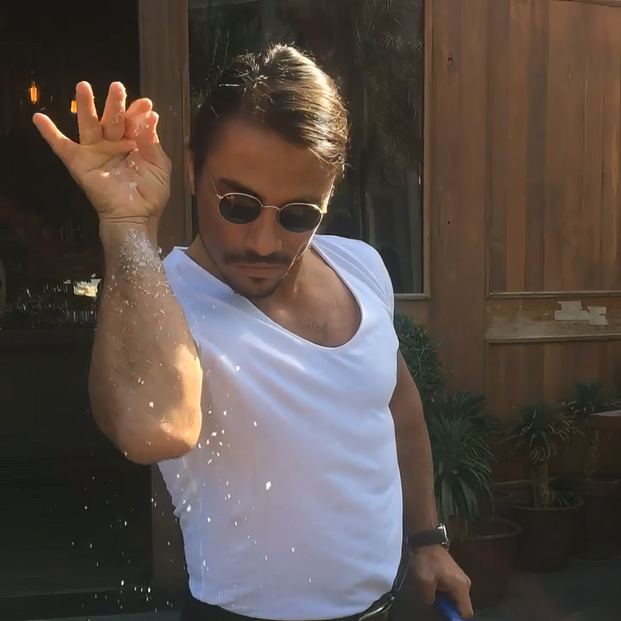 Salt Bae meme template image