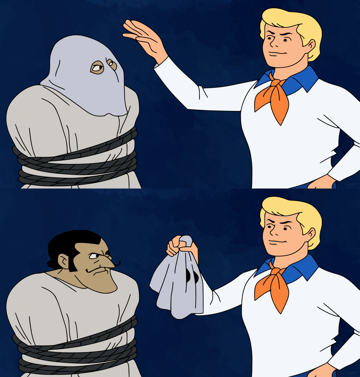 And I Would Have Gotten Away With It, Too meme template image