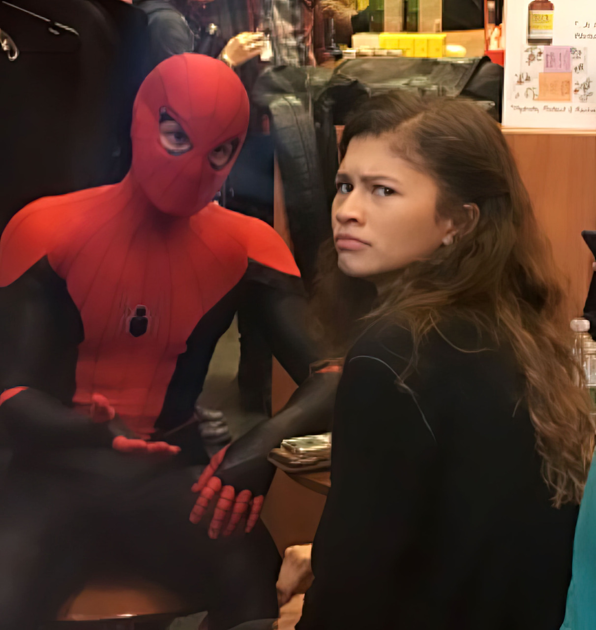 Zendaya Side Eye meme template image