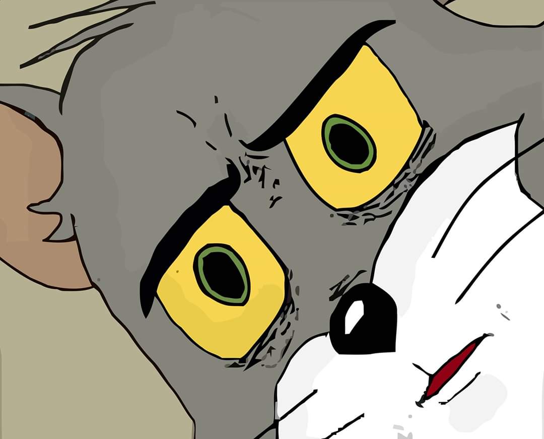 Tom Looking Concerned meme template image