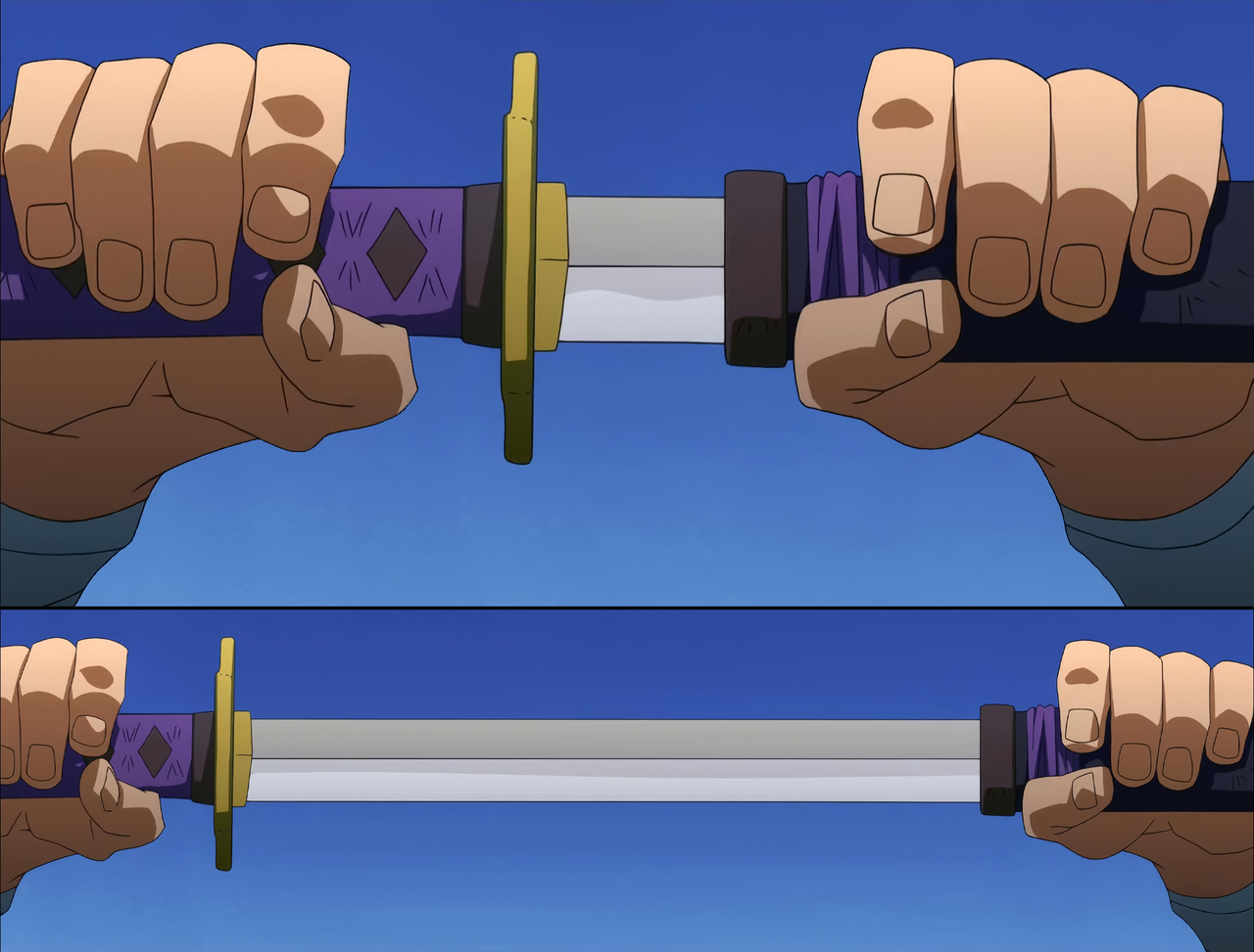 Swords Touching Before Battle Meme Template