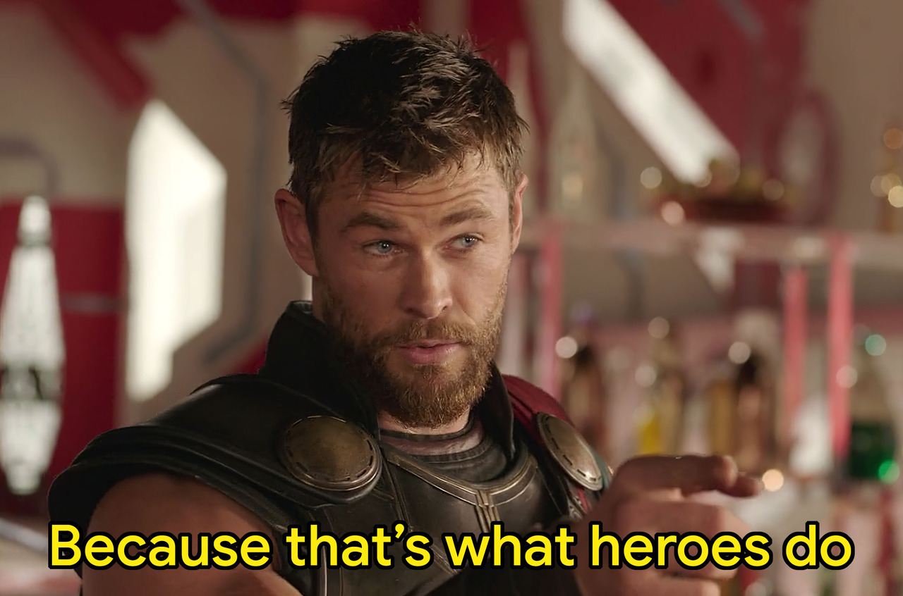 Because That's What Heroes Do meme template image