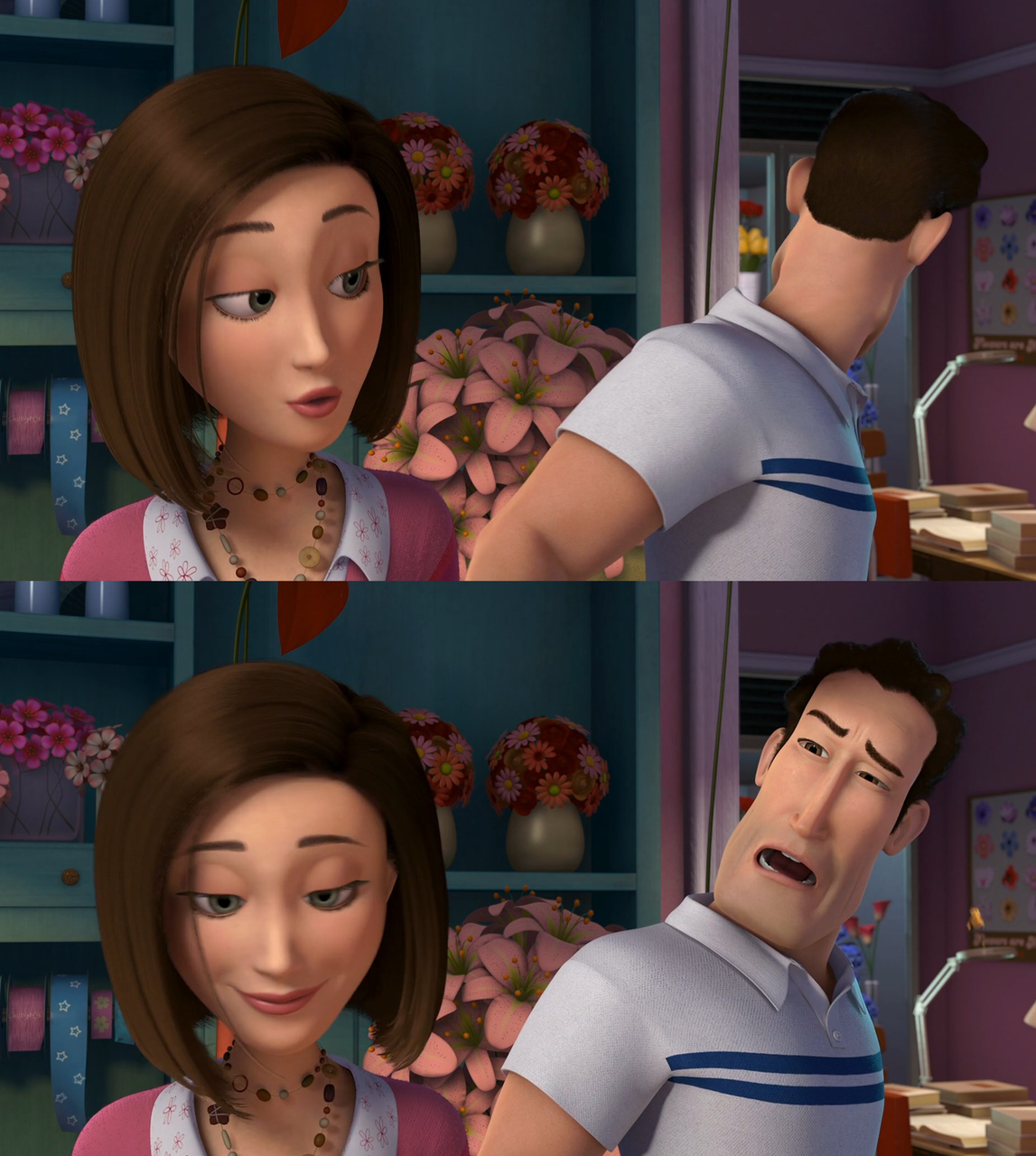 Bee Movie Disappointed Face meme template image