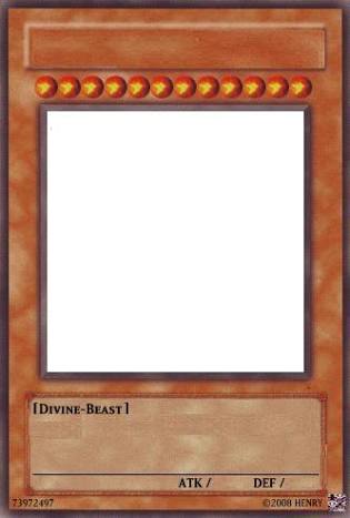 Yu-Gi-Oh Card Template Meme Template