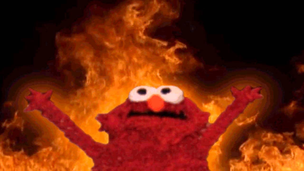 Elmo Rise From Hell Meme Template