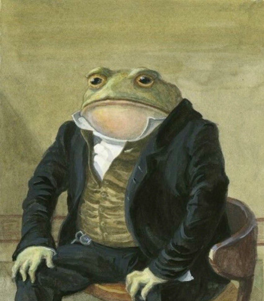 Dapper Frog Meme Template