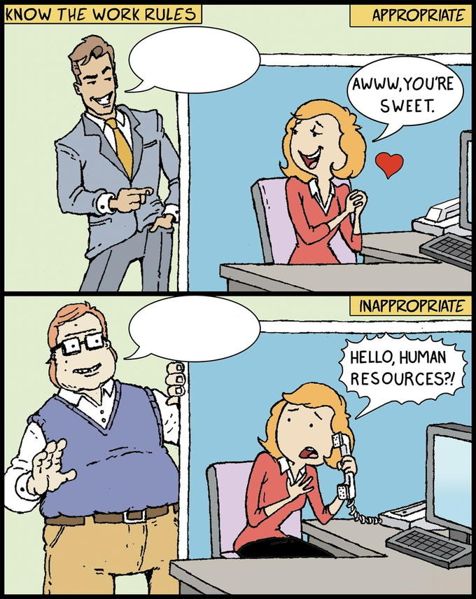Workplace Flirting Meme Template
