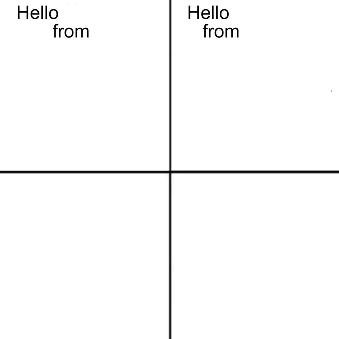 Hello From Meme Template