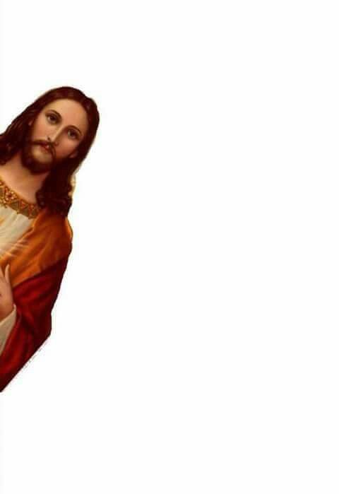 Jesus Peeking Meme Template