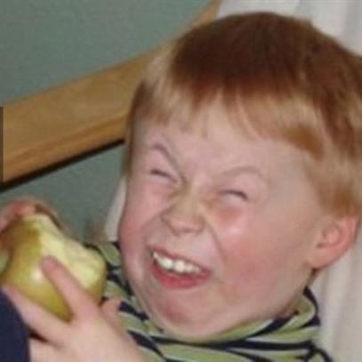 Disgusted Kid Eating meme template image