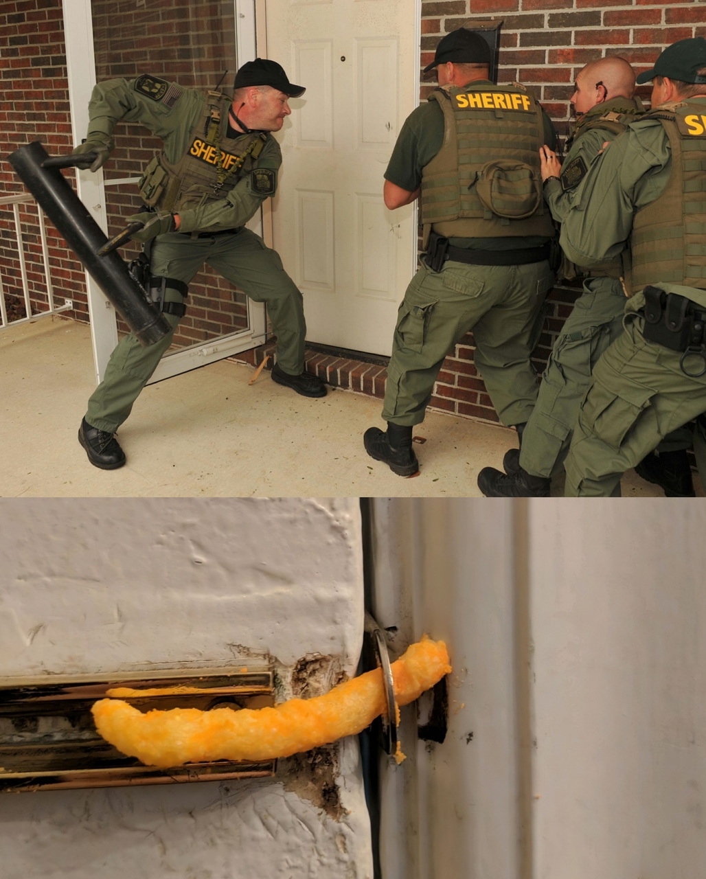 Cheeto Lock Break meme template image