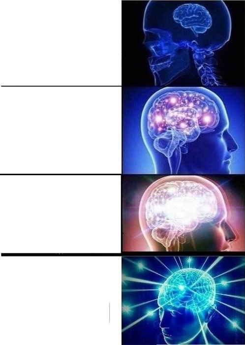 Expanding Brain Meme Template