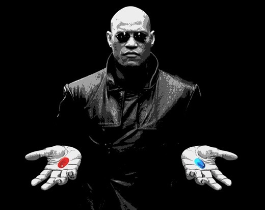 Red Pill or Blue Pill Meme Template