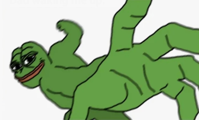 Buff Pepe Meme Template