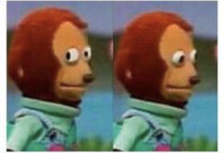 Awkward Look Monkey Puppet Meme Template