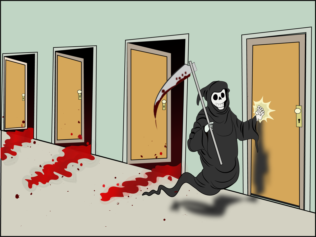 Death Knocking On The Door Meme Template