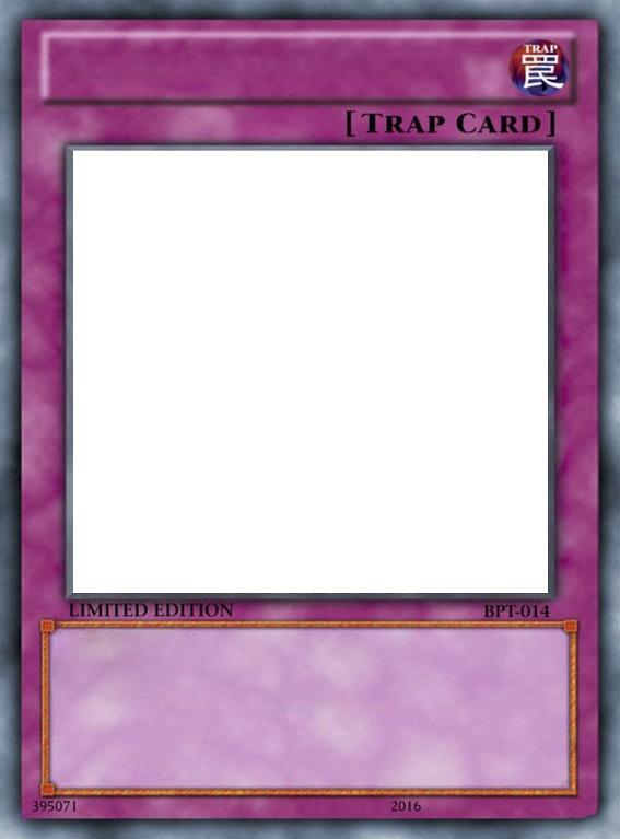 Yu-Gi-Oh Trap Card Meme Template