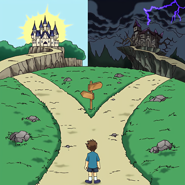 Crossroads Dilemma Meme Template