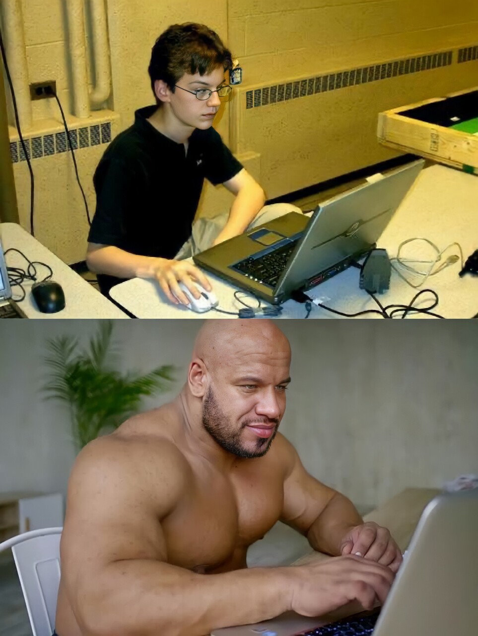 Glow Up meme template image