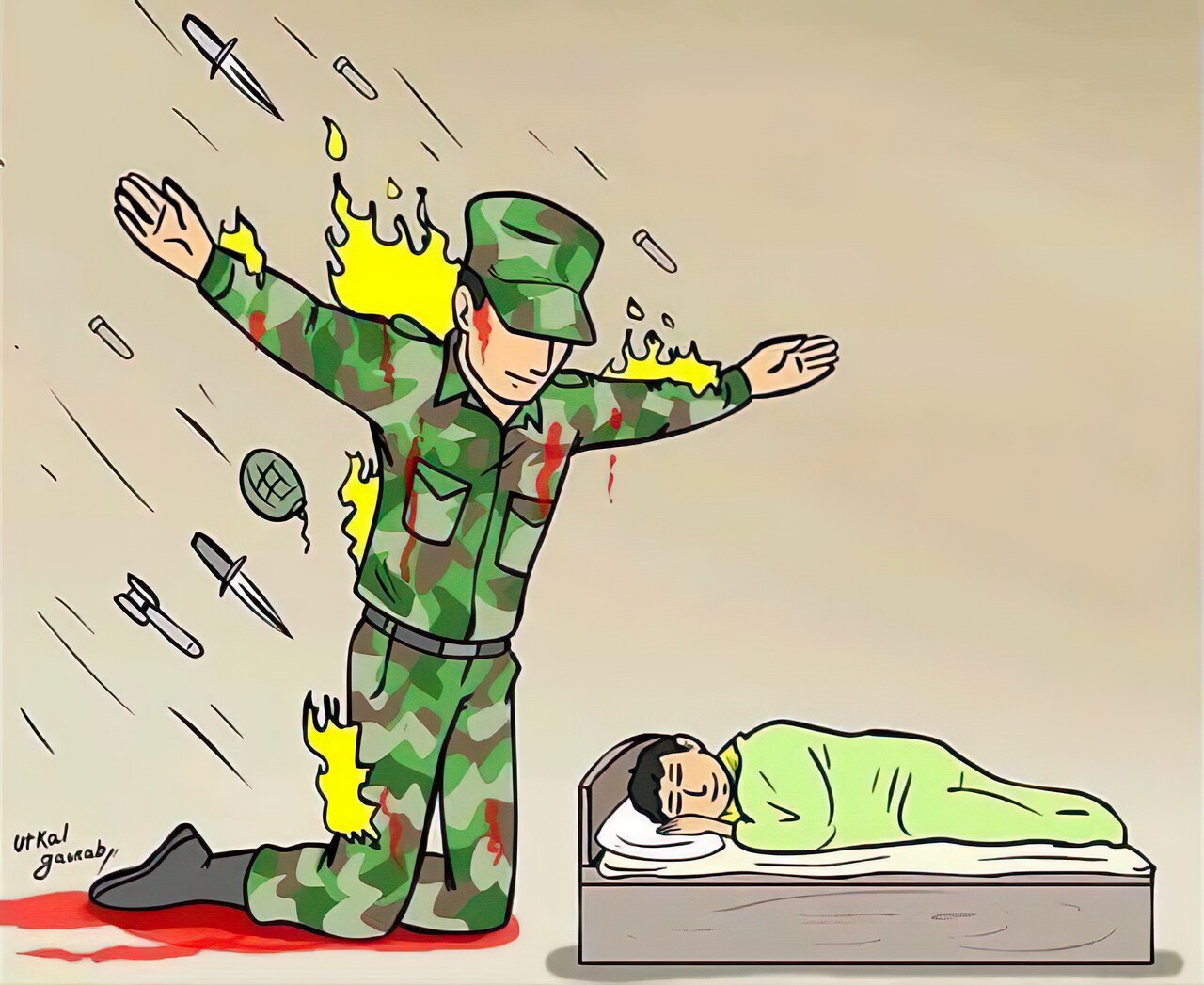Protecting Sleeping Person meme template image