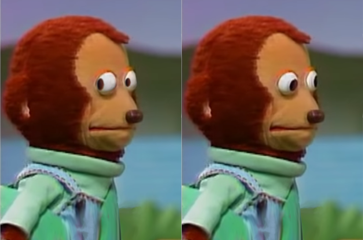 Awkward Look Monkey Puppet meme template image