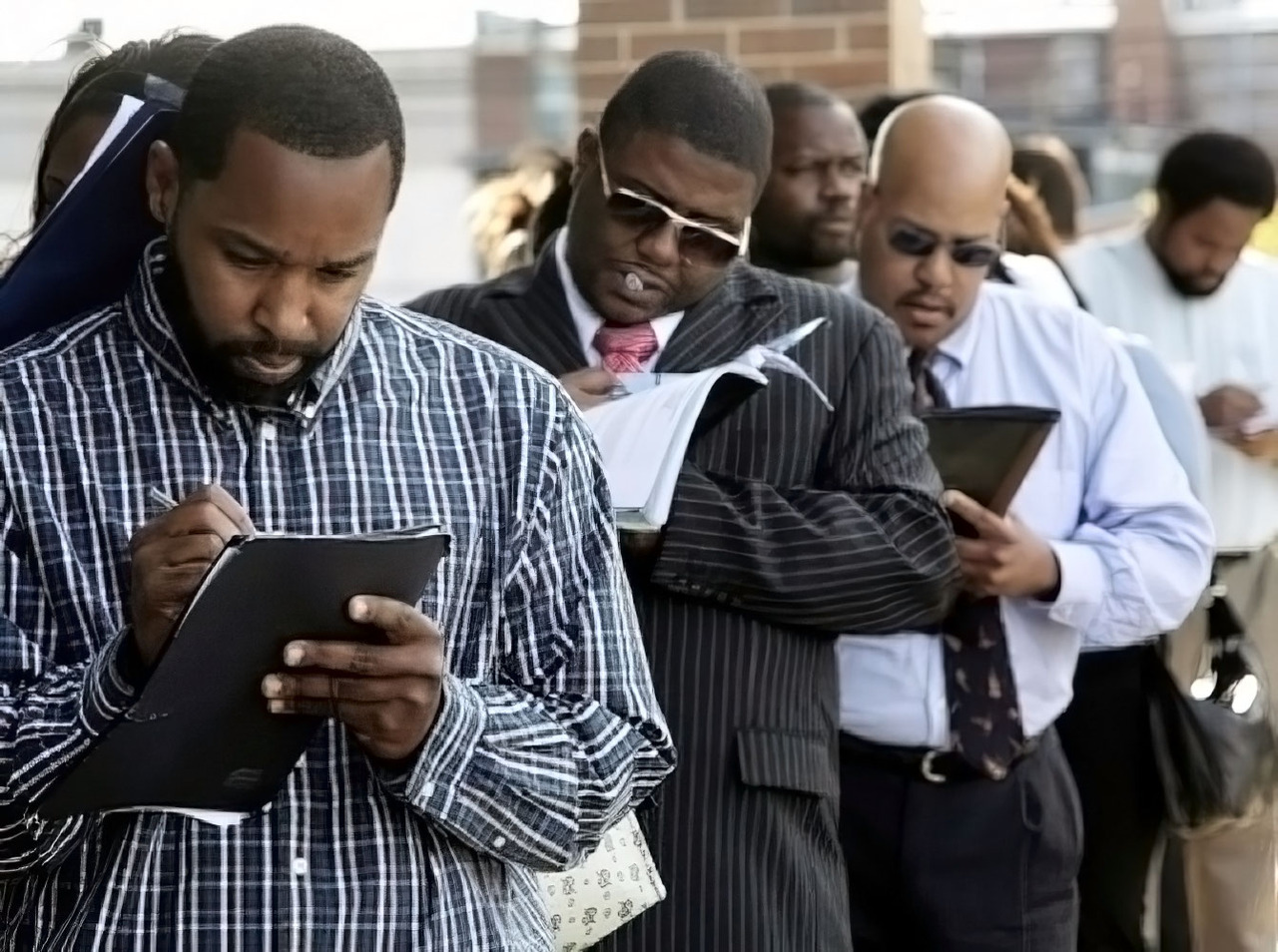 Waiting In Line For Unemployment Meme Template