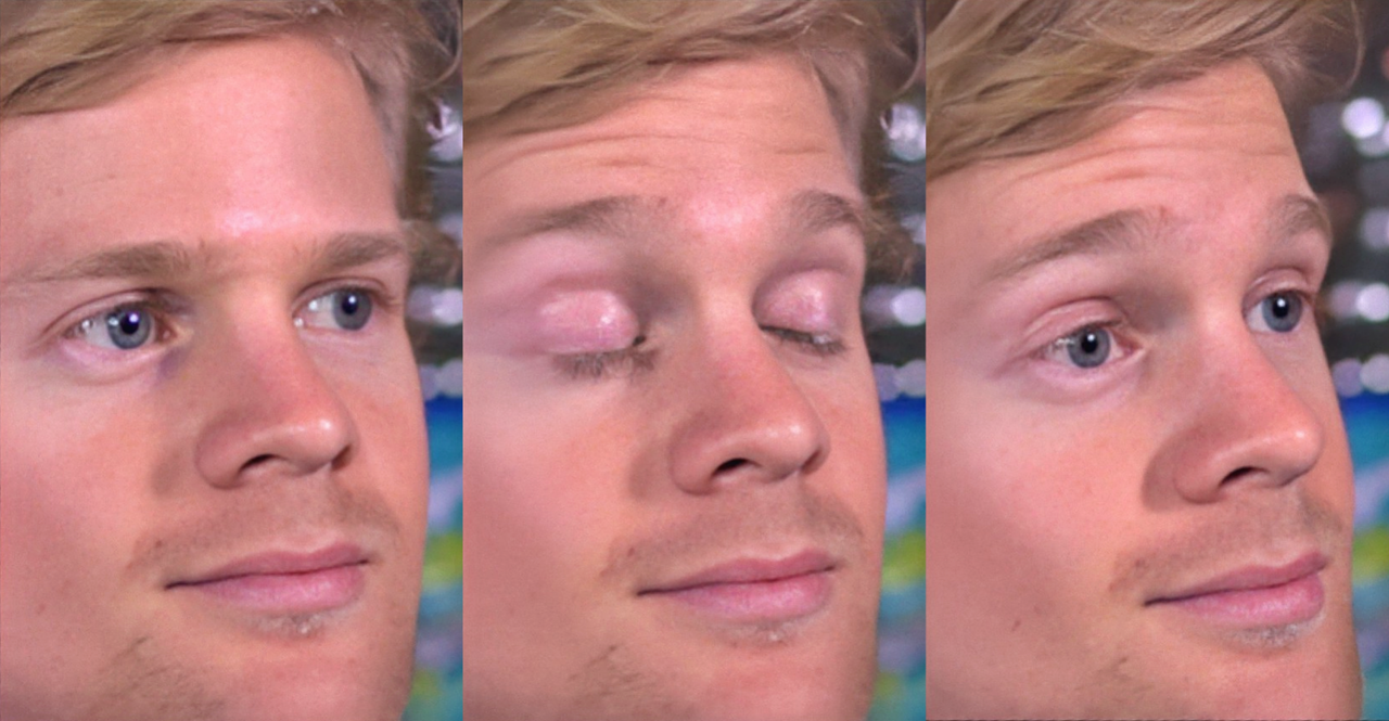 Drew Scanlon Blinking meme template image