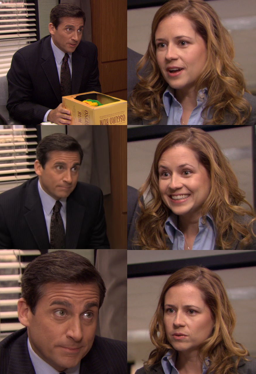 Michael Scott Looking at Pam Meme Template