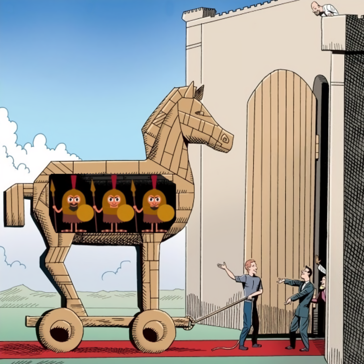 Trojan Horse Gift meme template image