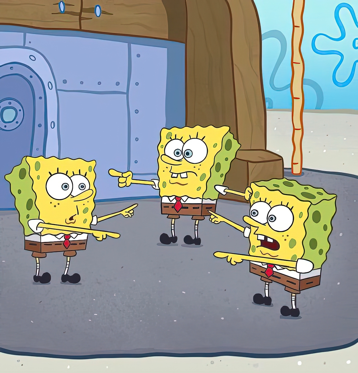 Spongebob Blame Meme meme template image