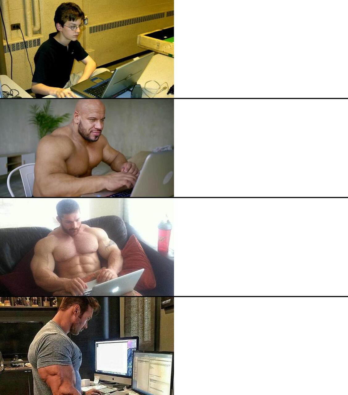 Buff Doge vs. Cheems meme template image