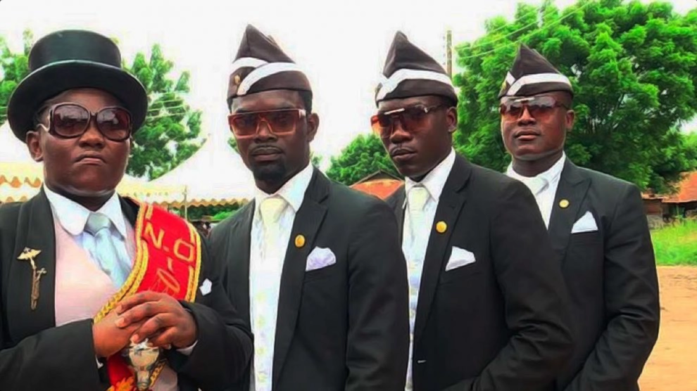 Dancing Pallbearers meme template image